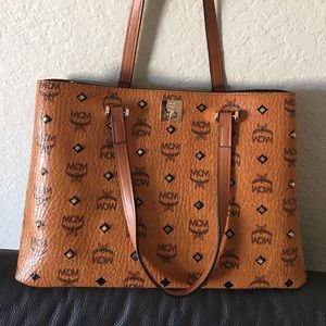 Brown tote bag